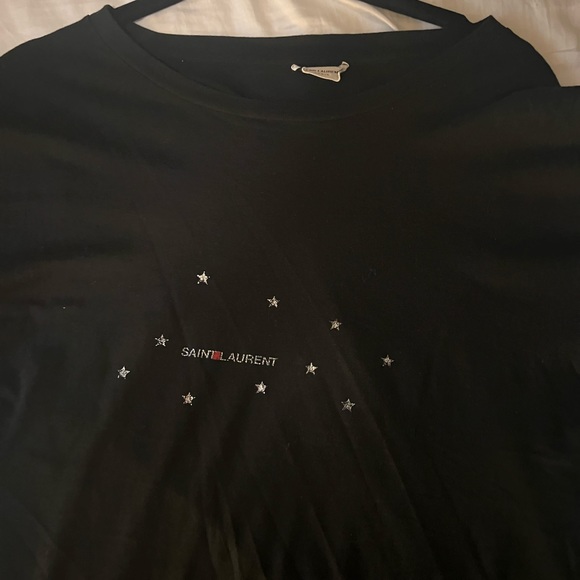 Rare Saint Laurent box logo with stars T-shirt size XL - Picture 3 of 5
